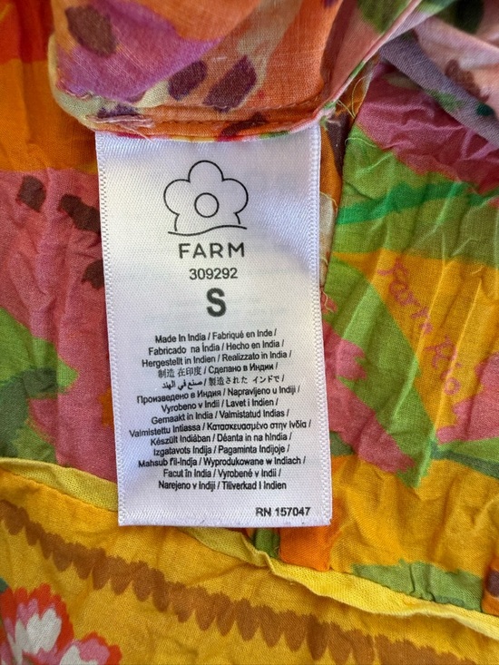 Farm Rio Mixed Fruits Paradise Cotton Midi Dress | Size Small - Picture 11 of 15